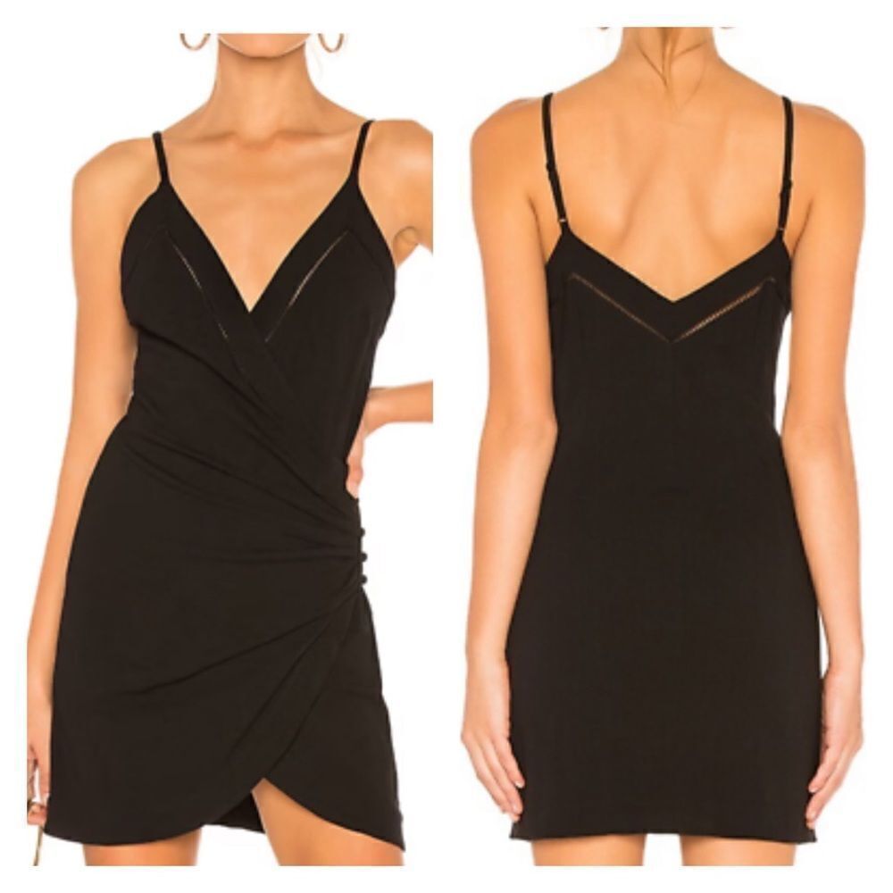 NWOT FREE PEOPLE INTIMATELY BLACK DYLAN BODYCON MINI DRESS XS - Picture 1 of 12